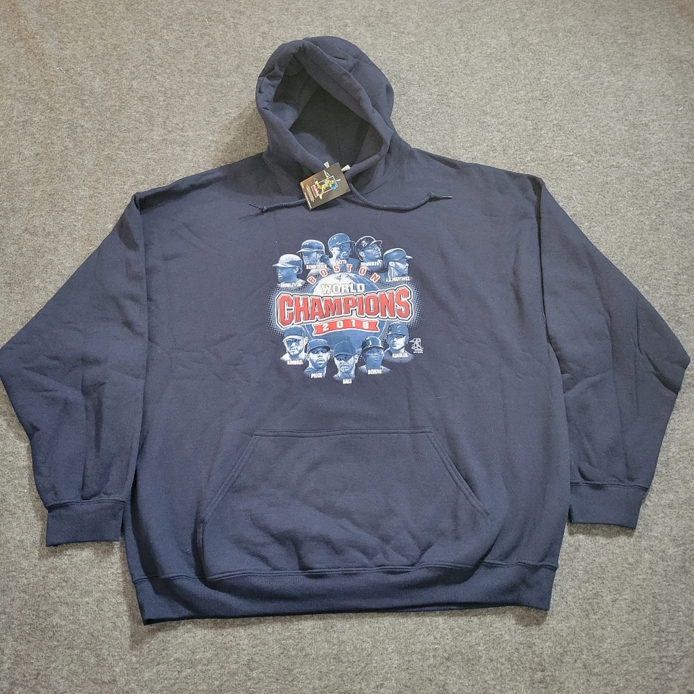 Boston Red Sox Hoodie Mens Size 2XL Blue 2018 World Champions MLB Sweatshirt New